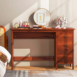 Computer Desk Study Writing Desk Home Office Workstation with 3 Drawers Black