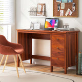 Computer Desk Study Writing Desk Home Office Workstation with 3 Drawers Black